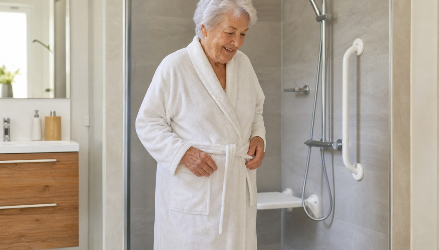 Une douche senior pour plus de sécurité